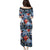 Hawaii Tropicana Blue Pattern Family Matching Puletasi and Hawaiian Shirt - Polynesian Pride