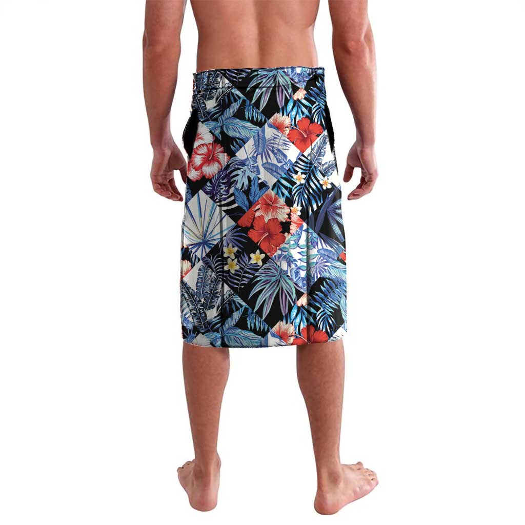 Hawaii Tropicana Blue Pattern Lavalava - Polynesian Pride