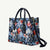Hawaii Tropicana Blue Pattern Leather Bag - Polynesian Pride
