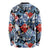 Hawaii Tropicana Blue Pattern Long Sleeve Shirt - Polynesian Pride