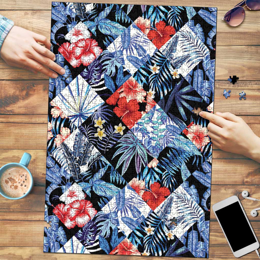 Hawaii Tropicana Blue Pattern Puzzle - Polynesian Pride