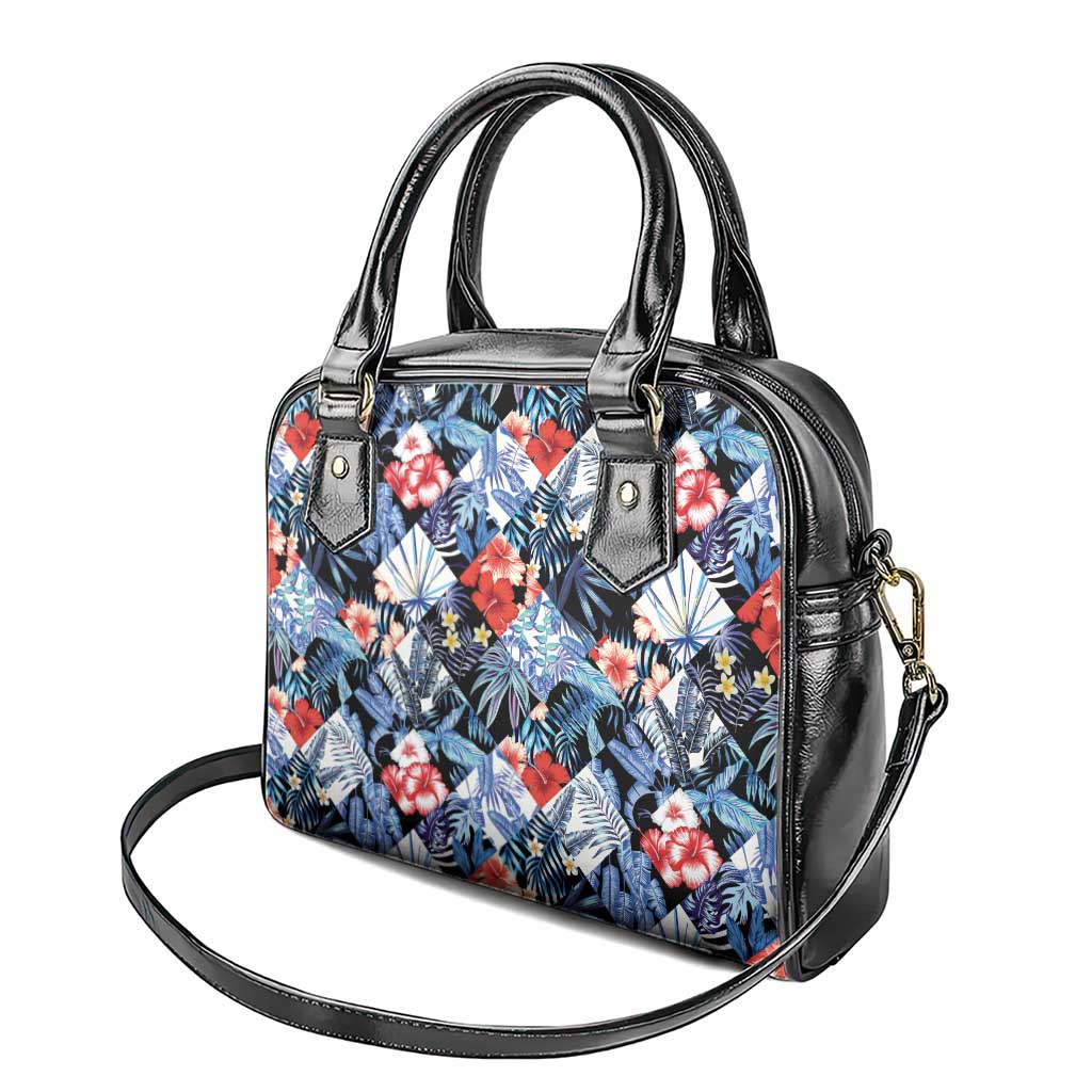 Hawaii Tropicana Blue Pattern Shoulder Handbag - Polynesian Pride