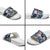 Hawaii Tropicana Blue Pattern Slide Sandals - Polynesian Pride