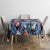 Hawaii Tropicana Blue Pattern Tablecloth - Polynesian Pride