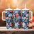 Hawaii Tropicana Blue Pattern Tumbler With Handle - Polynesian Pride