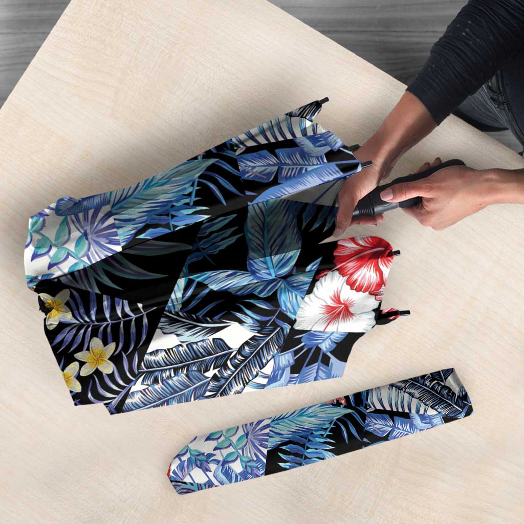 Hawaii Tropicana Blue Pattern Umbrella - Polynesian Pride