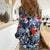 Hawaii Tropicana Blue Pattern Women Casual Shirt - Polynesian Pride
