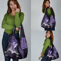 Polynesian Women Day 2024 Grocery Bag Hibiscus Girl Tribal