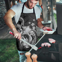 Hawaii Mermaid Monotone Apron Polynesian Pattern Fish Hook