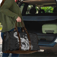Hawaii Mermaid Monotone Travel Bag Polynesian Pattern Fish Hook