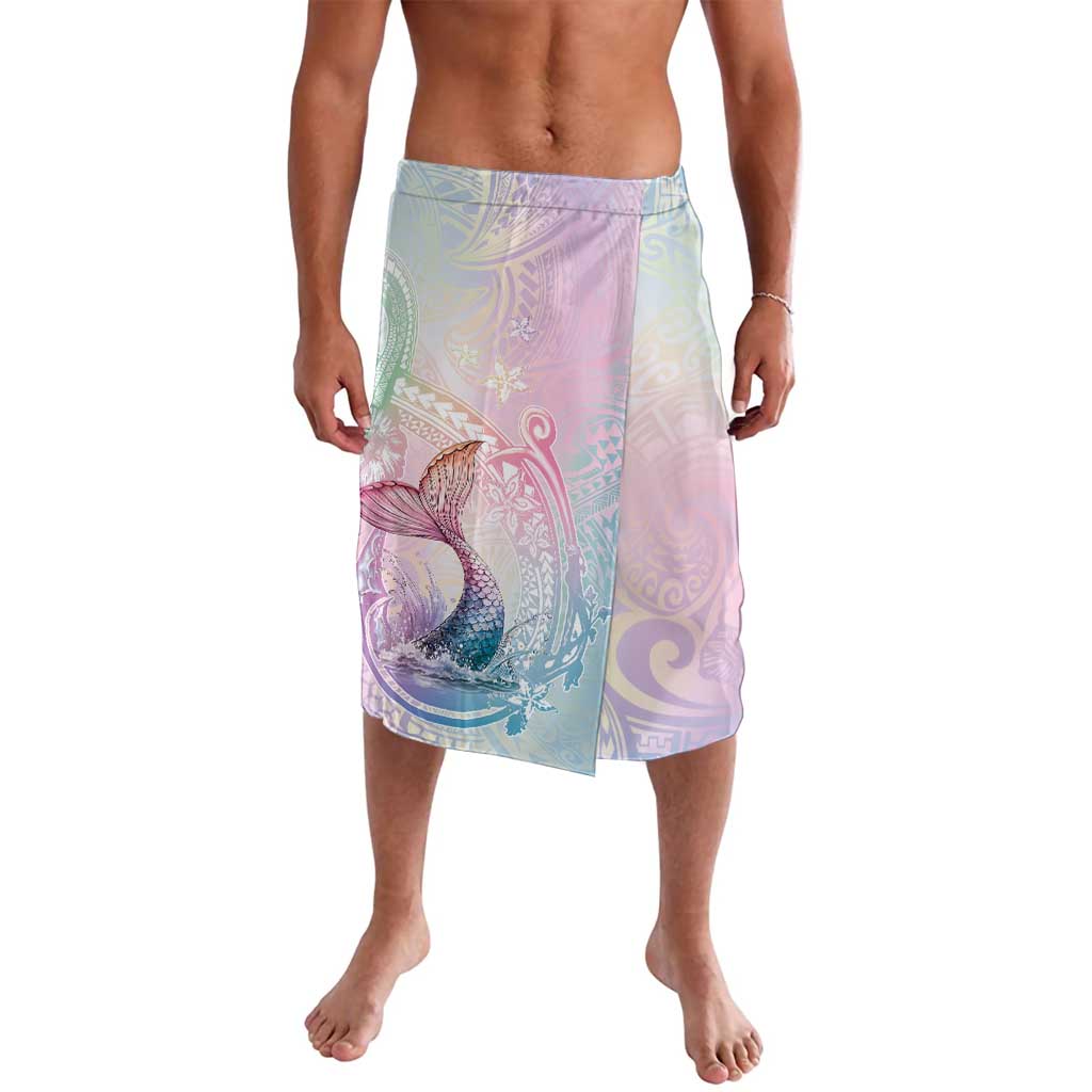 Hawaii Mermaid Sweet Pastel Lavalava Polynesian Pattern Fish Hook
