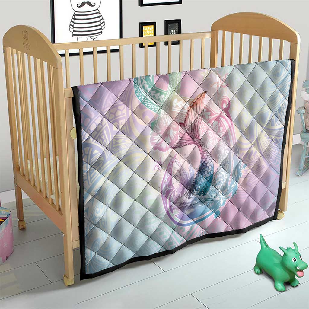 Hawaii Mermaid Sweet Pastel Quilt Polynesian Pattern Fish Hook