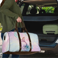 Hawaii Mermaid Sweet Pastel Travel Bag Polynesian Pattern Fish Hook