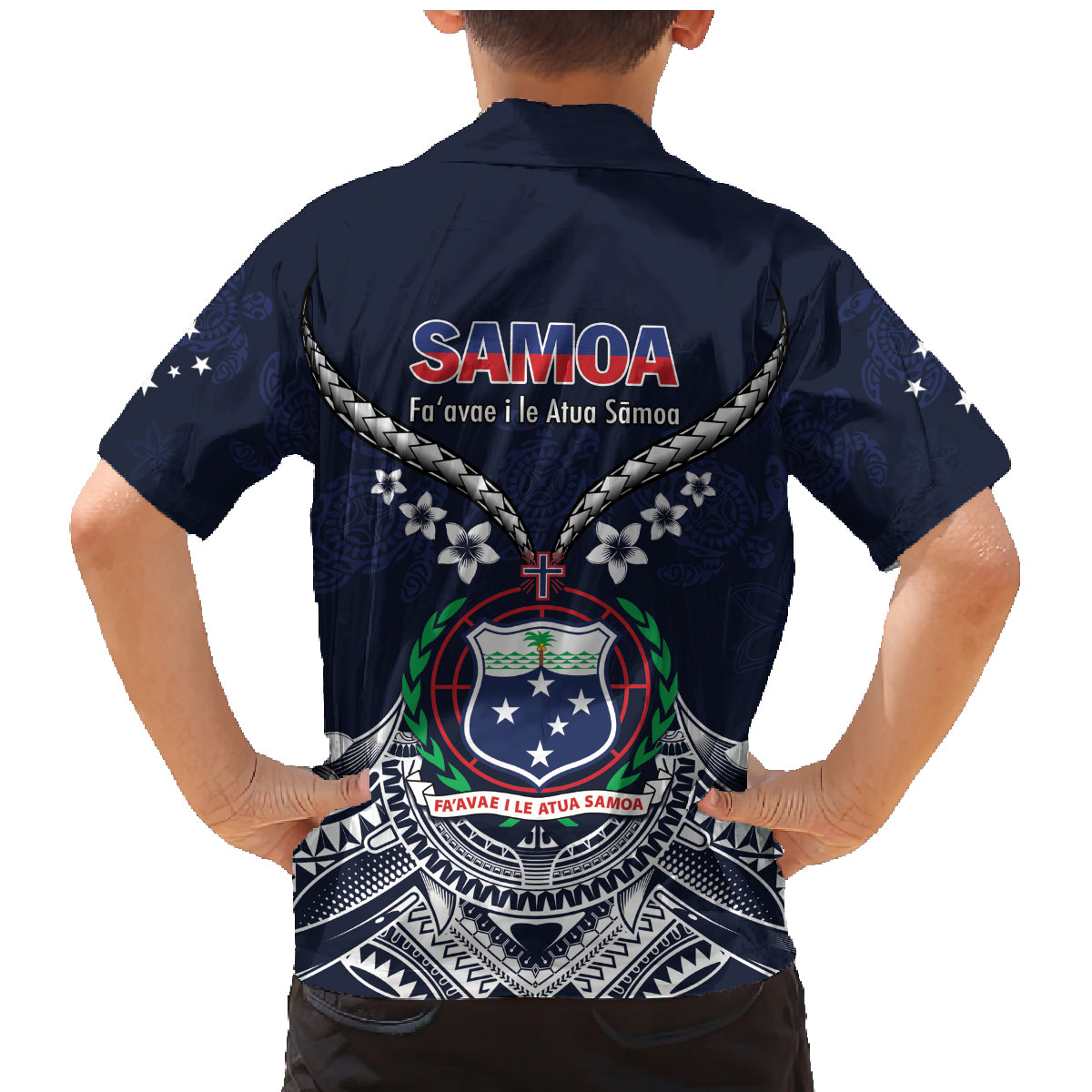 Samoa Independence Day Family Matching Mermaid Dress and Hawaiian Shirt Ula Nifo Mix Turtle