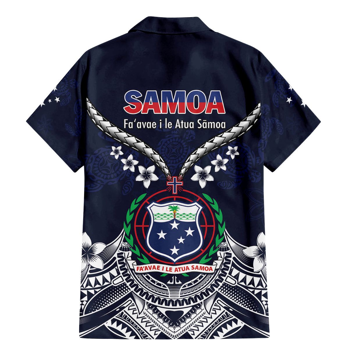 Samoa Independence Day Family Matching Mermaid Dress and Hawaiian Shirt Ula Nifo Mix Turtle