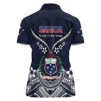 Samoa Independence Day Women Polo Shirt Ula Nifo Mix Turtle