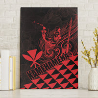 King Kamehameha Day Canvas Wall Art Kakau Polynesian Pattern