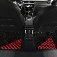 King Kamehameha Day Car Mats Kakau Polynesian Pattern