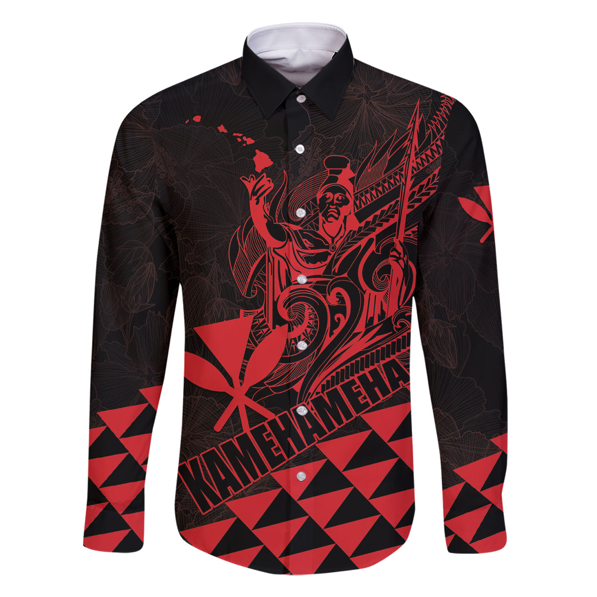 Personalized King Kamehameha Day Family Matching Long Sleeve Bodycon Dress and Hawaiian Shirt Kakau Polynesian Pattern