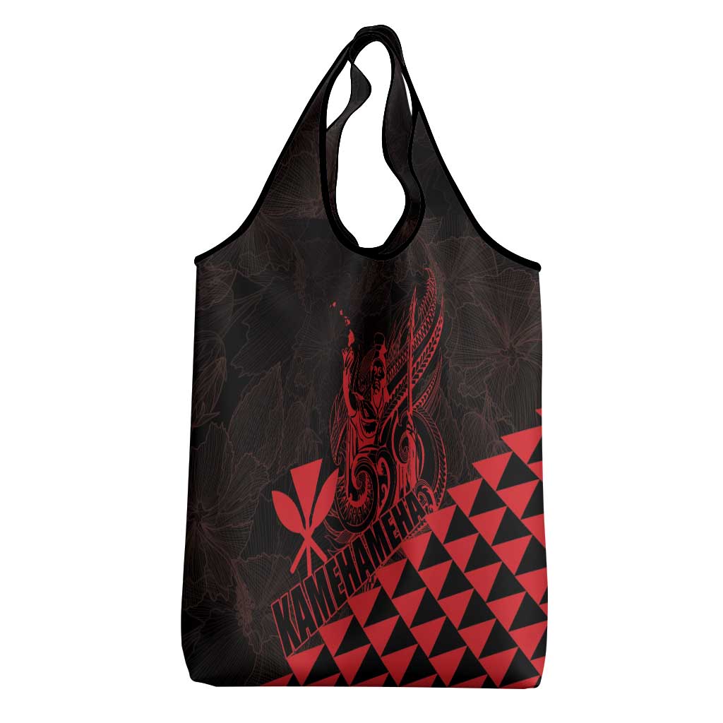 King Kamehameha Day Grocery Bag Kakau Polynesian Pattern