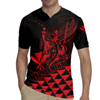 Personalized King Kamehameha Day Rugby Jersey Kakau Polynesian Pattern