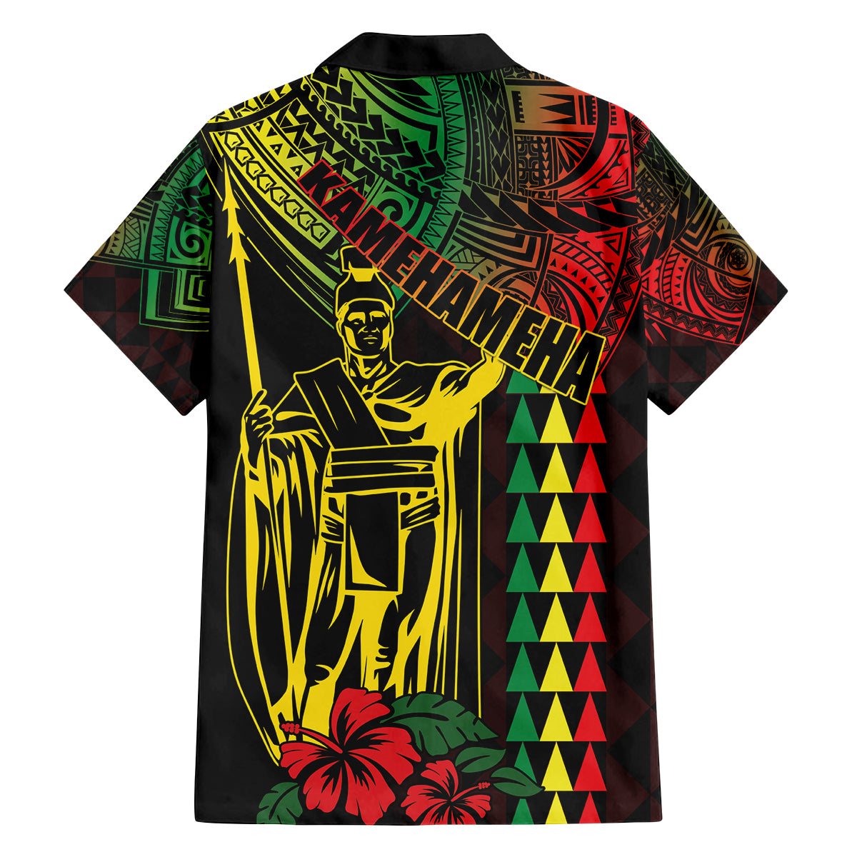 King Kamehameha Day Family Matching Puletasi and Hawaiian Shirt Hawaii Kakau Reggae LT01 - Polynesian Pride