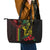 King Kamehameha Day Leather Tote Bag Hawaii Kakau Reggae