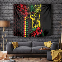 King Kamehameha Day Tapestry Hawaii Kakau Reggae