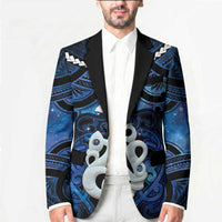 Personalized Maori Matariki Manaia Blazer Maori Kowhaiwhai Pattern Galaxy