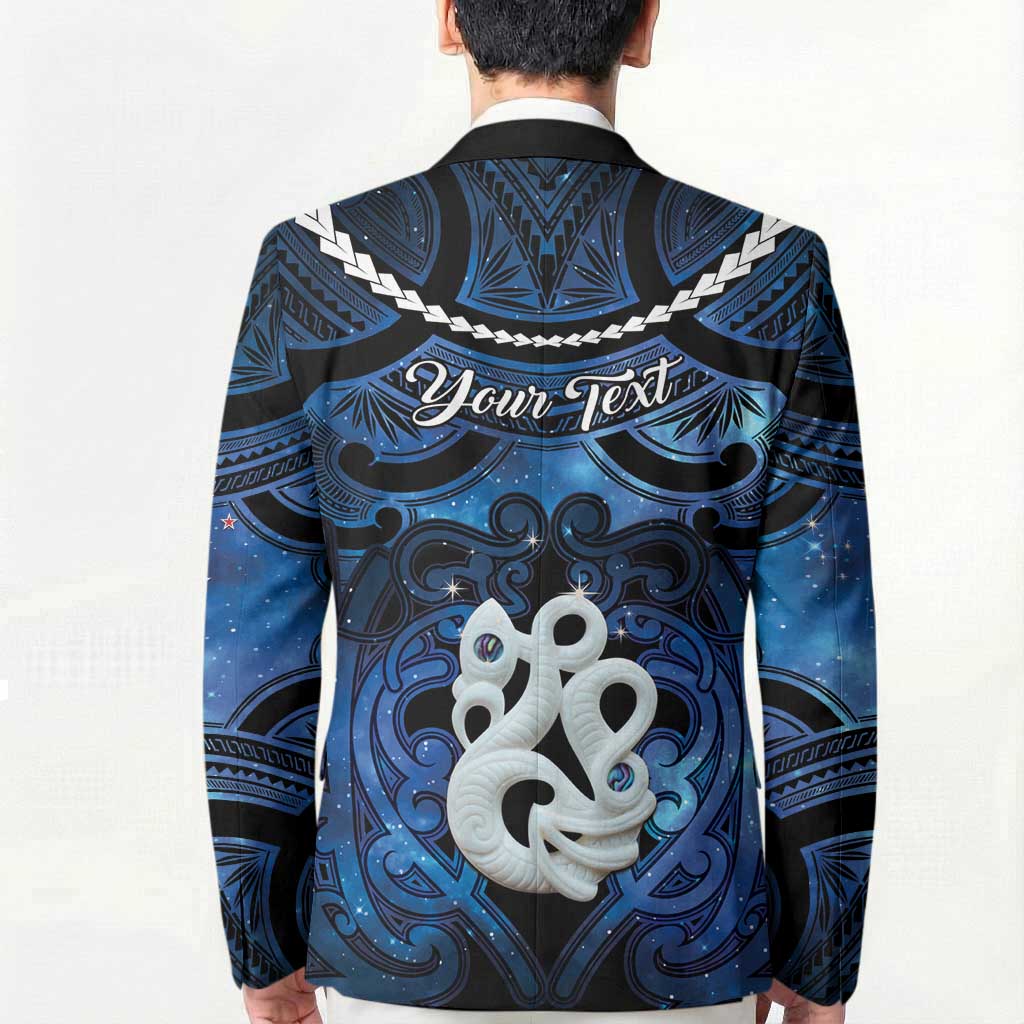 Personalized Maori Matariki Manaia Blazer Maori Kowhaiwhai Pattern Galaxy