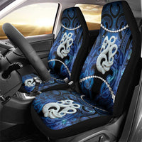 Maori Matariki Manaia Car Seat Cover Maori Kowhaiwhai Pattern Galaxy