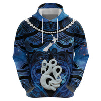 Personalized Maori Matariki Manaia Hoodie Maori Kowhaiwhai Pattern Galaxy