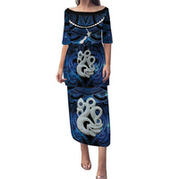 Personalized Maori Matariki Manaia Puletasi Maori Kowhaiwhai Pattern Galaxy