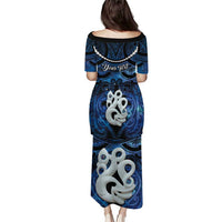 Personalized Maori Matariki Manaia Puletasi Maori Kowhaiwhai Pattern Galaxy