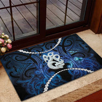 Maori Matariki Manaia Rubber Doormat Maori Kowhaiwhai Pattern Galaxy