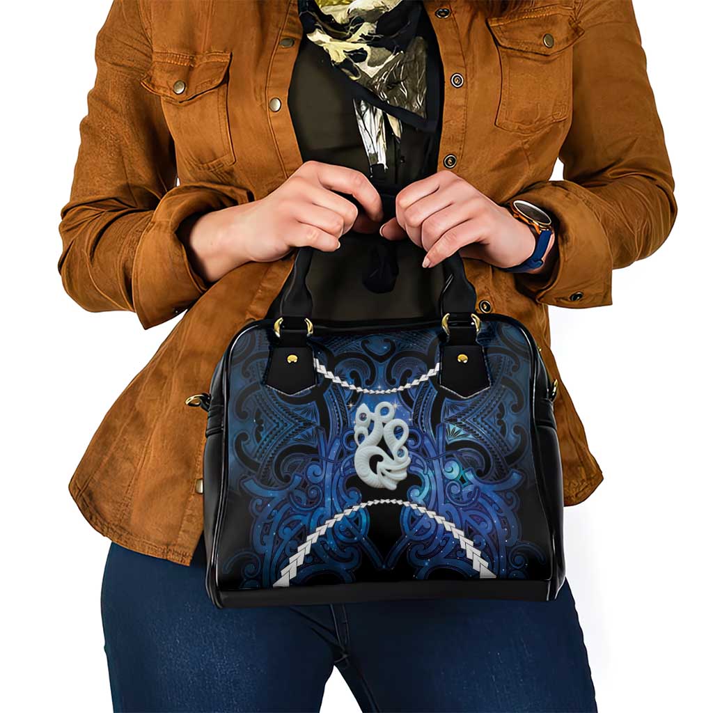 Maori Matariki Manaia Shoulder Handbag Maori Kowhaiwhai Pattern Galaxy LT01 - Polynesian Pride