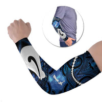 Personalized Maori Matariki Hei Matau Arm Sleeves Maori Kowhaiwhai Pattern Galaxy