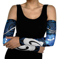 Personalized Maori Matariki Hei Matau Arm Sleeves Maori Kowhaiwhai Pattern Galaxy