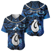 Personalized Maori Matariki Hei Matau Baseball Jersey Maori Kowhaiwhai Pattern Galaxy