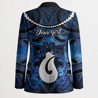 Personalized Maori Matariki Hei Matau Blazer Maori Kowhaiwhai Pattern Galaxy