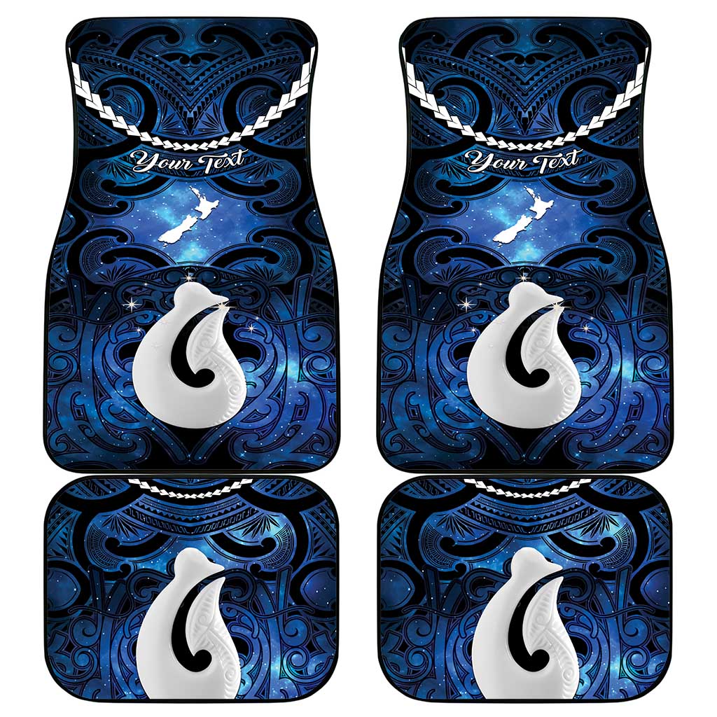 Personalized Maori Matariki Hei Matau Car Mats Maori Kowhaiwhai Pattern Galaxy
