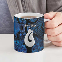 Personalized Maori Matariki Hei Matau Ceramic Mug Maori Kowhaiwhai Pattern Galaxy