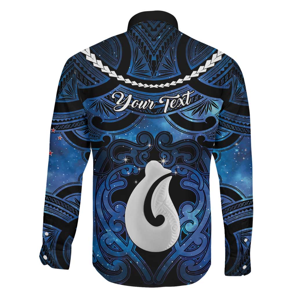Personalized Maori Matariki Hei Matau Family Matching Summer Maxi Dress and Hawaiian Shirt Maori Kowhaiwhai Pattern Galaxy LT01 - Polynesian Pride