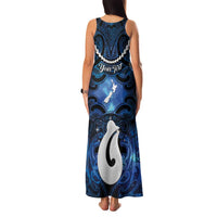Personalized Maori Matariki Hei Matau Family Matching Tank Maxi Dress and Hawaiian Shirt Maori Kowhaiwhai Pattern Galaxy LT01 - Polynesian Pride