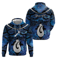 Personalized Maori Matariki Hei Matau Hoodie Maori Kowhaiwhai Pattern Galaxy