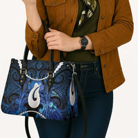 Maori Matariki Hei Matau Leather Bag Maori Kowhaiwhai Pattern Galaxy