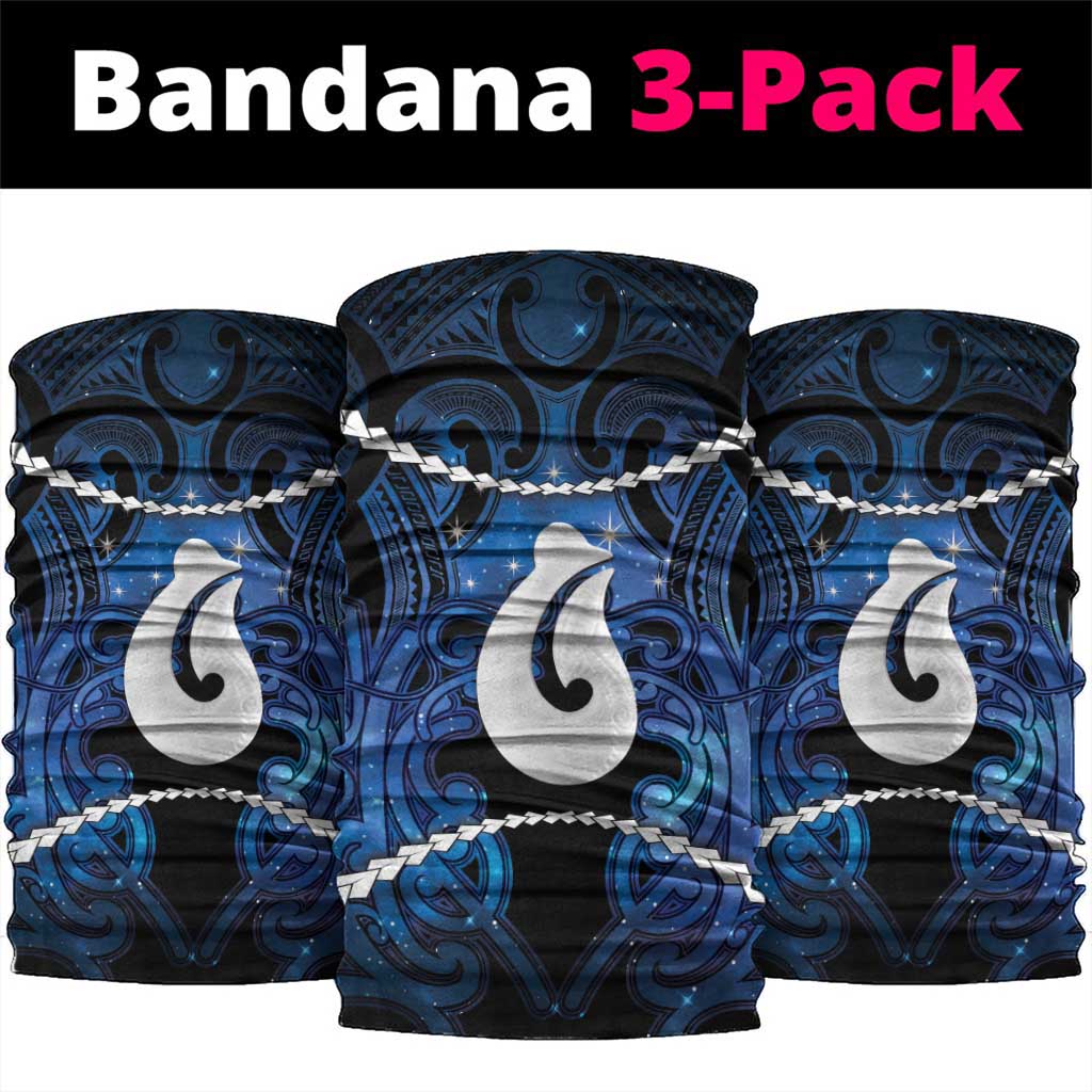 Maori Matariki Hei Matau Neck Gaiter Maori Kowhaiwhai Pattern Galaxy