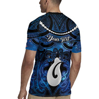 Personalized Maori Matariki Hei Matau Rugby Jersey Maori Kowhaiwhai Pattern Galaxy