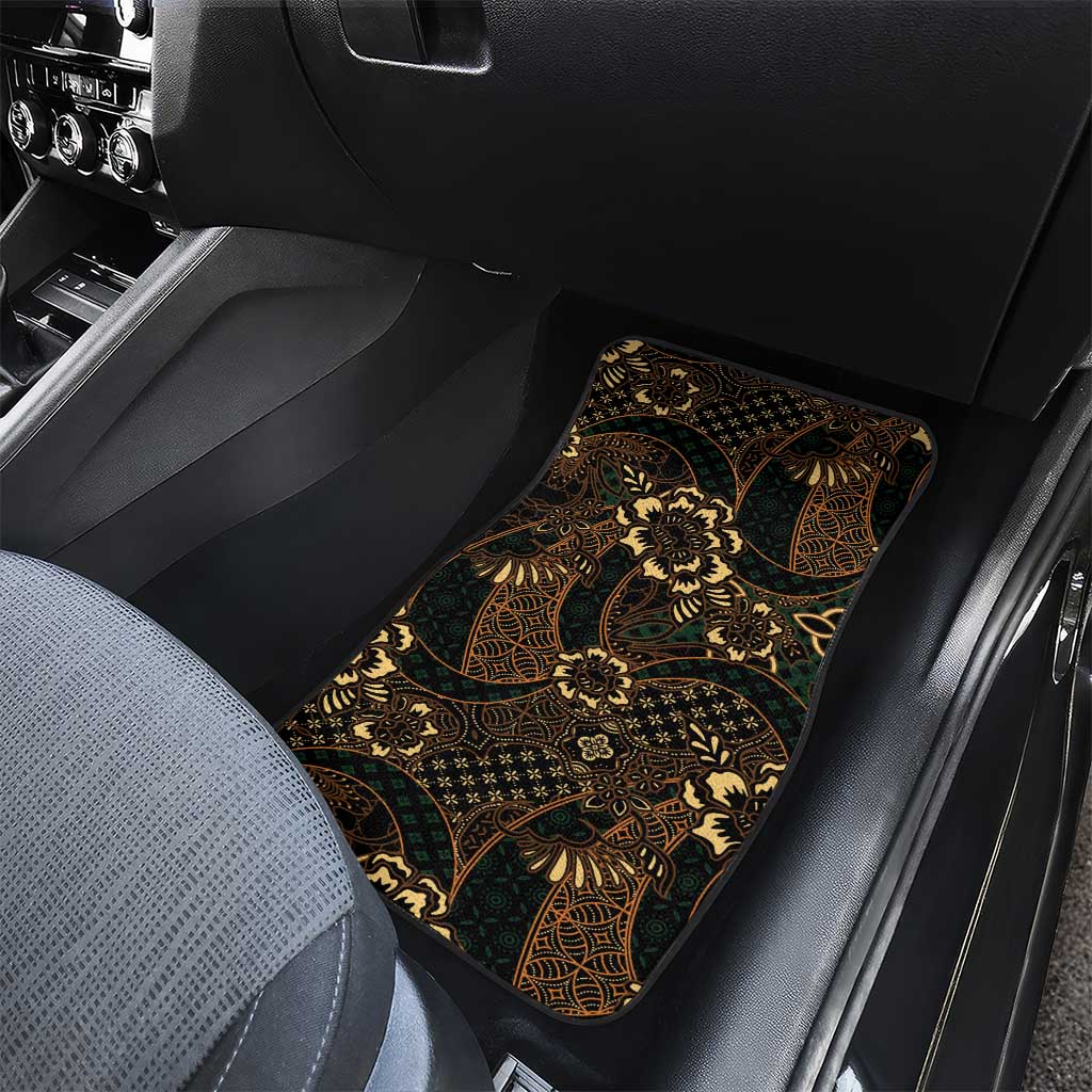 Indonesian Batik Pattern Vintage Brown Car Mats
