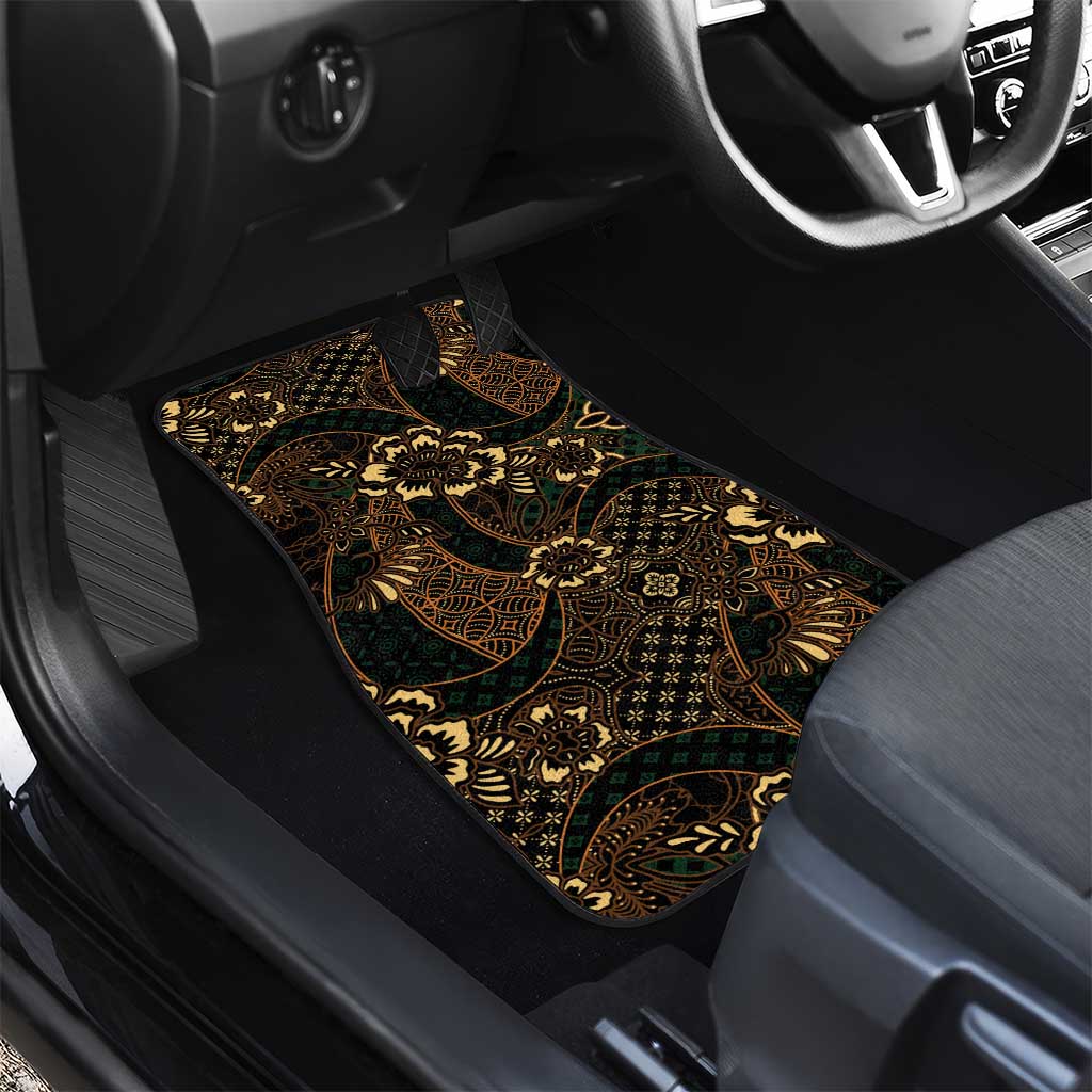 Indonesian Batik Pattern Vintage Brown Car Mats